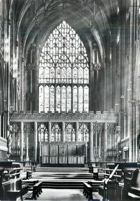 York Minster — Nave e capela da Virgem vista para leste — A Gordon Fraser Card