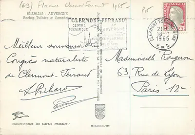 As Rochas Tuilières e Sanadoire — Auvergne — Edições IRIS — Verso