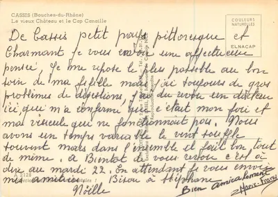 Cassis (Bouches-du-Rhône) — Stary Zamek i Kap Canaille — Elnacap — Rewers