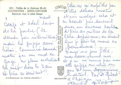 Spada na trasie Czerwonej — Dolina Guiscane (H.A.) — Chantemerle - Serre-Chevalier — LUMICAP — Rewers