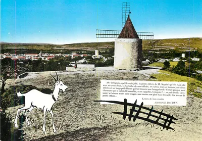 O Moulin de Alphonse Daudet em Fontvieille — 'A Cabra do Sr. Seguin' — Éditions S.L. Villeurbanne