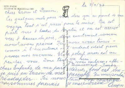 Beaulieu-sur-Mer — widok panoramiczny — S.E.P.R. - 6/269 — Rewers