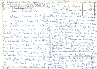 O Esquiador Inventor — O Blusão para Esquis, O Freio para as Bochechas, Os Esquis Dobráveis, O Para-Quedas — Edições Edy-Chambery — Verso