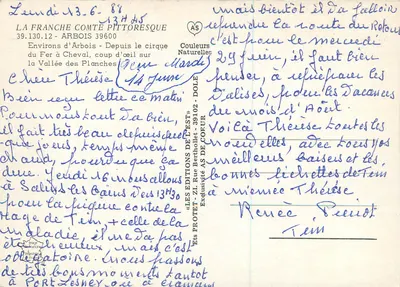 Vale das Placas — Arbois — Edições AS — Verso
