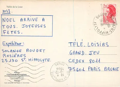 Dolina Loue — góry, wodospad, wioski — Éditions & Impressions Combier, n°43 — Rewers
