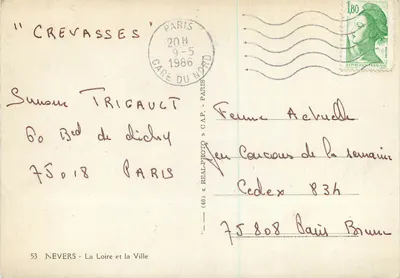 Nevers — Loira i Miasto — wydawca Cap, nr (46) — Rewers