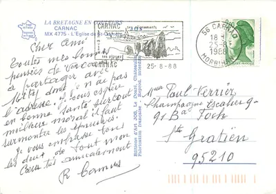 Kościół św. Cornély — Carnac — Wydawnictwo Art Jos — Rewers
