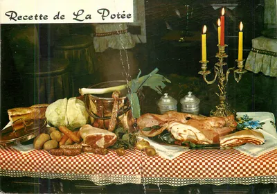 Bilhete postal moderno Receita da Potee