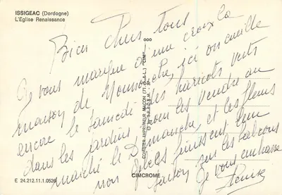 Igreja de Issigeac — Renascimento — Adolphe Latont, A. Broussay-Vergnes — Verso