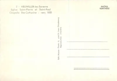 Neuwiller-lès-Saverne — Igreja de São Pedro e São Paulo, capela de Santa Catarina — cerca de 1050 — Verso