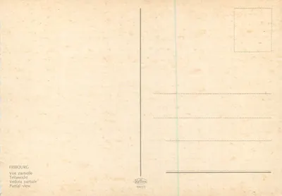 Friburgo — visão parcial — Krüger 1061/3 — Verso