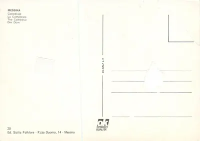 Messina — Catedral — COGRAF s.r.l. — Verso