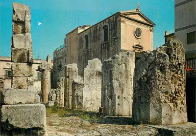 Siracusa — Templo de Apolo e Igreja de São Paulo — série 154