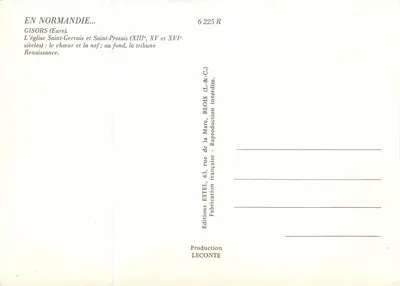 Kościół Świętych Gervasiusza i Protasiusza — Gisors (Eure) — Éditions Estel — Rewers