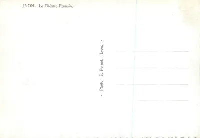 LYON. Il Teatro Romano — Foto E. Pernet, Lione. — Verso