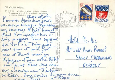 Camargue — Souvenir de Camargue — Estel — Verso