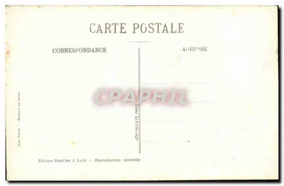 Lille - Rue du Faubourg de Roubaix — demolições e ruínas — Verso