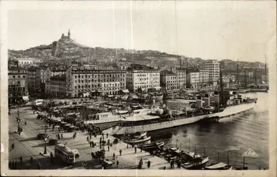 Marsella — Muelle de los Belgas y Notre-Dame de la Garde — C.A.P. (n°110)