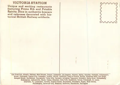 Victoria Station — restaurant en wagon-lit — éditeur non visible — Rewers
