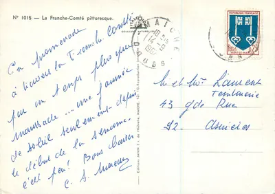 Piekliwa Franche-Comté — Wydawnictwo JANIN — N° 1015 — Rewers