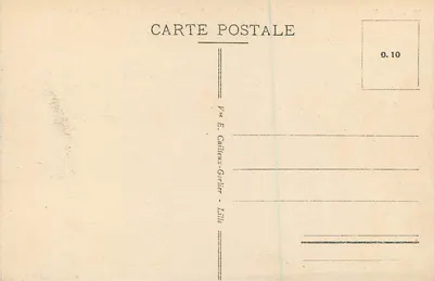 Lille — Place de la République i Faidherbe — Ogólny widok Pałacu Sztuk — E. C. — Rewers