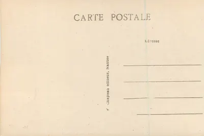 NANTES — Monument dos Combatentes 1870-71 — editor Chapeau, n° 16 — Verso