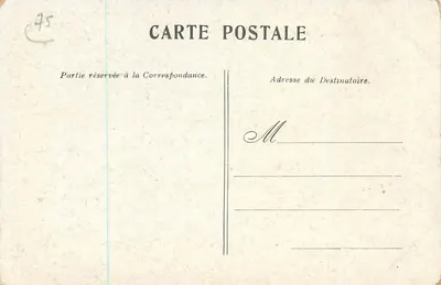 Paris — Berlioz — statue dans un parc — Verso