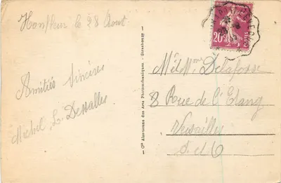 Honfleur — Molo i Faro — Spółka Alszyjska Artyści Fotomechaniczni, nr 72 — Rewers