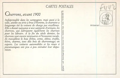 Charrons antes de 1900 — Editor: Sirot-Angel S.A., Genebra — Verso