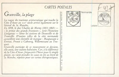 Granville — Plat-Gousset i plaża — J. Puel fot. — Rewers