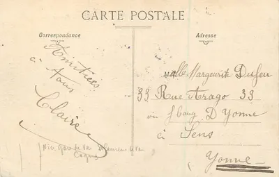 Nice — Casino Municipal — editor anônimo, n° de série 104 — Verso