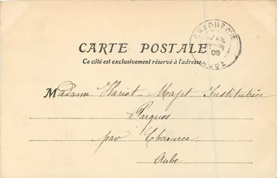 Nizza - Het Casino — panoramische weergave — uitgever J.W.D. n° I — Achterkant