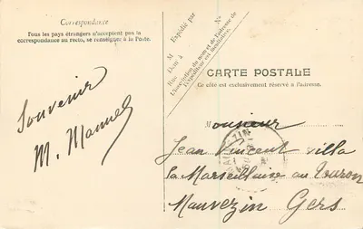 Nice — Ogólny widok ogrodów — Wydawca nieznany, nr 2564 — Rewers