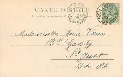 Monument Centenaire — Nice — wydawca S.L. & Co. A.D. n° 6929 — Rewers