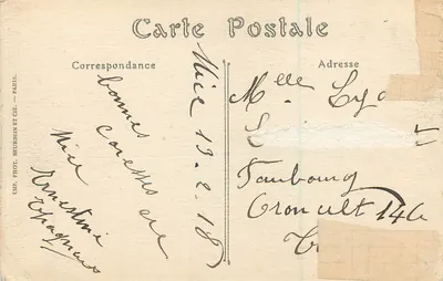 Nice (Alpy Marnitaskie) — Grota w ogrodzie publicznym (widok z Hôtel de France) — ND. Fot. — Rewers