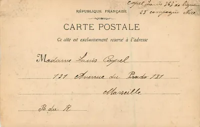 Nice - 1904 - A Cascata dos Novos Jardins — Fototipia E. Lacour — Verso