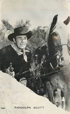 Bilhete postal moderno Randolph Scott