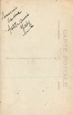 Retrato de una joven mujer — Sérrée Cotine — editor desconocido — Reverso