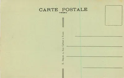 Blois (Loir-et-Cher) — Square Victor-Hugo e Igreja São Vicente — A.P. — Verso