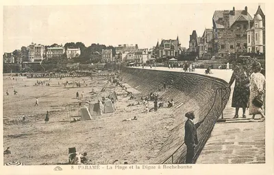 Paramé - A Praia e a Dique em Rochebonne — Cité des Arts Photomécániques, Strasbourg
