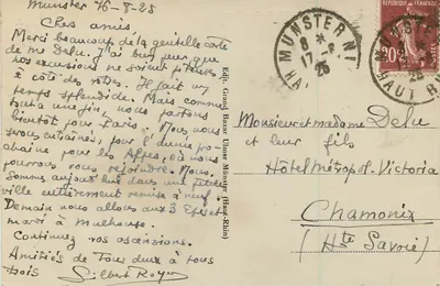 Hautes-Vosges - Lago branco — edição Grand Bazar Ulmer — Verso
