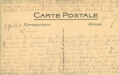 Biarritz — Efeito de ondas na Villa Belza — LL, n° 356 — Verso