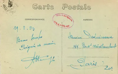 Dieppe — Stary Zamek — Machicoulisy — L. Vidière wydawca — Dieppe — Rewers