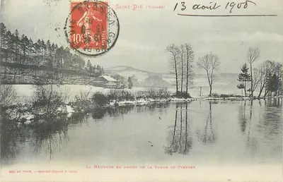 A Meurthe acima da Vanne de Pierres — Saint-Dié (Vosges) — Imp. Ad. Welsk, N° 6409