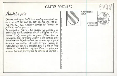 Catedral de Reims — Ruínas após a Grande Guerra 1914 — Phot-Express — Verso