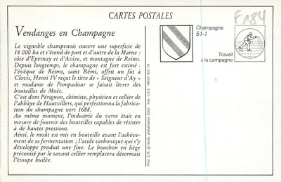 Colheita na Champagne — Os Colhedores — E.D. n°9 — Verso