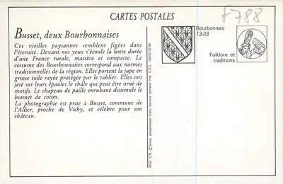 Busset — Typen van bourbonnaises — LL. — Achterkant