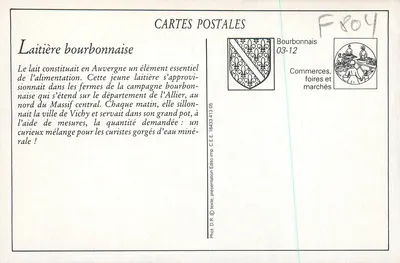 Vichy — Leiteira Bourbonnais — LL. — Verso