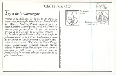 Typy z Camargue — W Prowansji — Kolekcja L. A. — Rewers