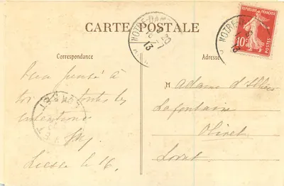Początki pielgrzymki N.-D. de LIESSE — 5. Odrodzenie we Francji — Fototypia J. Bienaimé, Reims (Zgłoszony) — Rewers